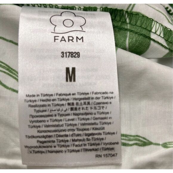 NWT FARM Rio “Forest Soul” Cotton Midi Dress Size: Medium - Picture 13 of 13